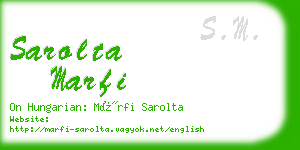 sarolta marfi business card